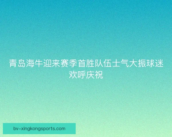 青岛海牛迎来赛季首胜队伍士气大振球迷欢呼庆祝